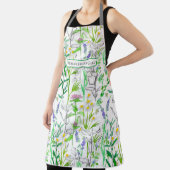 Kraut-Pflanze Botanische Wasserfarbe Rosemary Thym Schürze (InSitu)