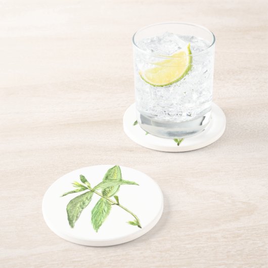 Kraut Sandstein Untersetzer (Seite)