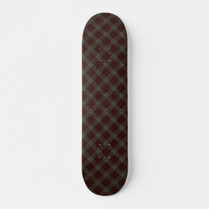 Krautartan kariert mit leicht grauem Relief Skateboard