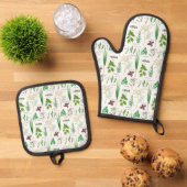 Krautdesign Ofenhandschuh & Topflappen-Set (Oben Unten)