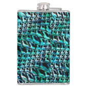 Kraute und gewellte Schnabelsack-Masche, grüner Zy Flachmann (Rückseite)