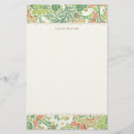 Kräuter, Beeren, Schmetterling Personalisiert Stat Briefpapier