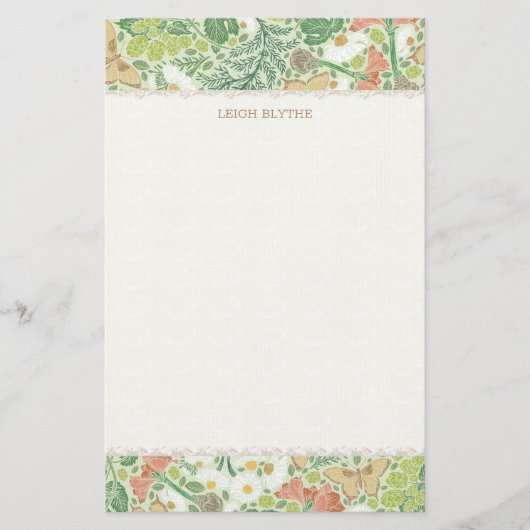 Kräuter, Beeren, Schmetterling Personalisiert Stat Briefpapier (Vorderseite)