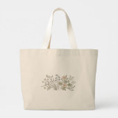 Kräuter-Blumen-Tasche Jumbo Stoffbeutel (Rückseite)