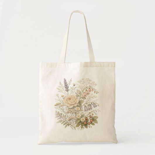 Kräuter-Blumen-Tasche Tragetasche (Vorne)