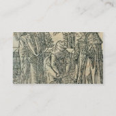 Kräuter für Medizin sammeln, 1534 (Holzschnitt) Visitenkarte (Rückseite)