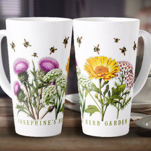 Kräuter-Garden-Hummeln Personalisiert Milchtasse