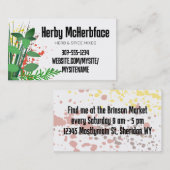 Kräuter gemischt 2 kulinarische Koch Catering Visi Visitenkarte (Vorne/Hinten)