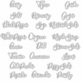 Kräuter Gewürze Pantry Storage Kanister Labels (Vorderseite)