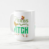 Kräuter Hexe Kaffeetasse (Vorderseite Links)