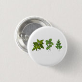 Kräuter, Kräuter Thema Button (Vorne & Hinten)