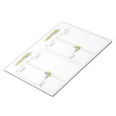 Kräuter Lemons Mini Binder No Lines Rezept Seiten Notizblock (angewinkelt)