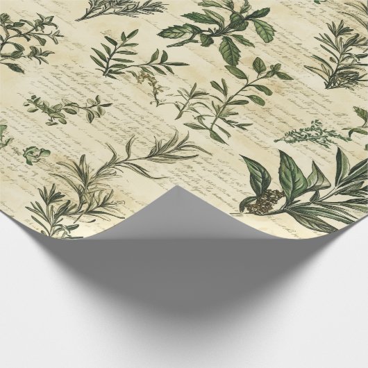 Kräuter Mix Geschenkpapier (Ecke)