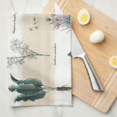 Kräuter Pflanze Blume Geschirrtuch (Viertel Falte)