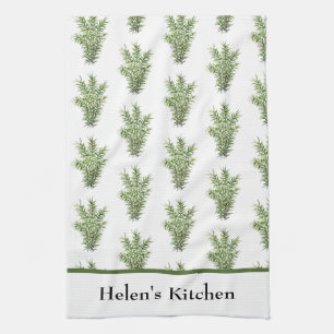 Kräuter Rosemary Kitchen Greenery Watercolor Rusti Geschirrtuch