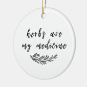 Kräuter sind meine Medizin-Ornamente Keramik Ornament (Links)