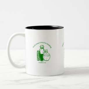 Kräuter sind nicht nur zum Rauchen von Kaffee-Tass Zweifarbige Tasse