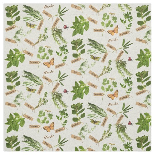 Kräuter Stoff (Muster)