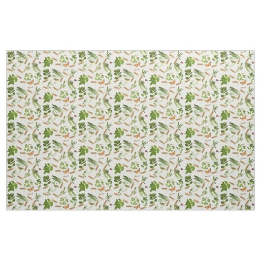 Kräuter Stoff (Fat Quarter (45,7 x 55,9 cm))