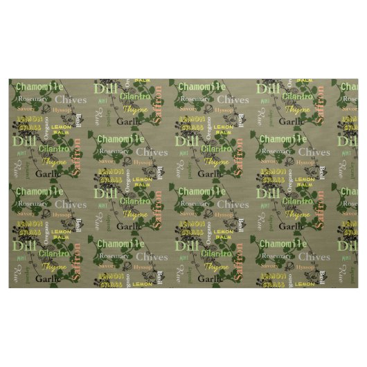 Kräuter Stoff (Yard (91,4 cm))