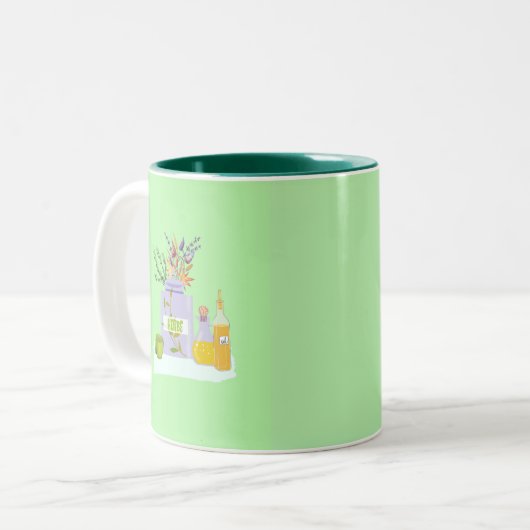 Kräuter Tee Tasse Tea Cup (Vorderseite Links)