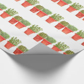 Kräuter Thymian Rosmarin Minze Geschenkpapier (Ecke)
