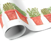Kräuter Thymian Rosmarin Minze Geschenkpapier (Rolleneckpunkt)