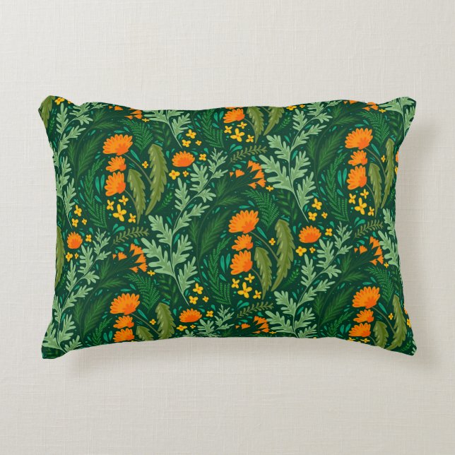 Kräuter und Blume der Felder Dekokissen (Vorderseite)