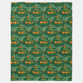 Kräuter und Blume der Felder Fleecedecke (Vorderseite)