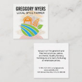 Kräuter und Gewürze | Bauer-Symbol Quadratische Visitenkarte (Vorne/Hinten)