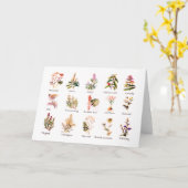 Kräuter und Gewürze Grußkarten Karte (Gelbe Blume)