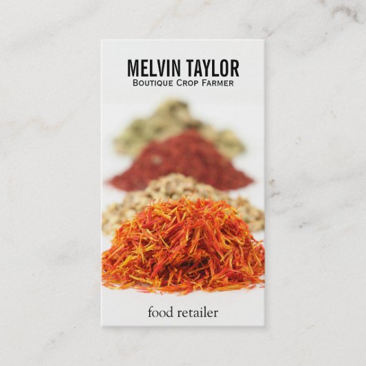 Kräuter und Gewürze II Visitenkarte (Vorderseite)