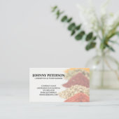 Kräuter und Gewürze | Logistik beim Kauf von Waren Visitenkarte (Stehend Vorderseite)