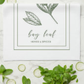 Kräuter und Gewürze Pflanze Geschirrtuch (Gefaltet)