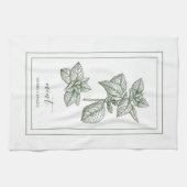 Kräuter und Gewürze Pflanze Minze Grünes Küchentuc Geschirrtuch (Horizontal)