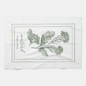 Kräuter und Gewürze Pflanze Mustard Green Kittuch Geschirrtuch (Horizontal)