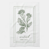 Kräuter und Gewürze Pflanze Mustard Green Kittuch Geschirrtuch (Vertikal)