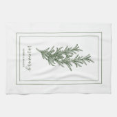 Kräuter und Gewürze Pflanze Rosemary Green Geschirrtuch (Horizontal)