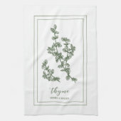 Kräuter und Gewürze Pflanze Thyme Grünes Küchentuc Geschirrtuch (Vertikal)