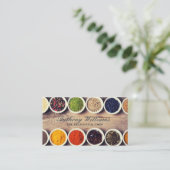 Kräuter und Gewürze Visitenkarte (Stehend Vorderseite)