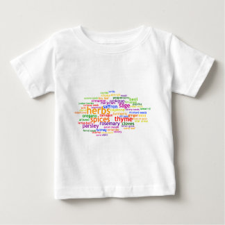 Kräuter und Gewürze Wordle Baby T-shirt