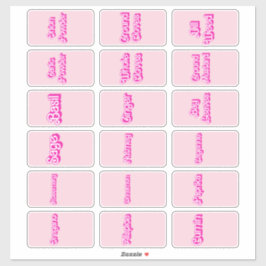 Kräuter- und Gewürzmarken Aufkleber