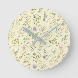 Kräuter- und GewürzUhr Runde Wanduhr