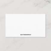 Kräuter und Messer auf einem Schneiderboard Visitenkarte (Rückseite)