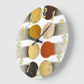 Kräuter und Pulver Große Wanduhr (Winkel)