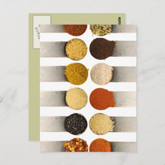 Kräuter und Pulver Postkarte (Vorne/Hinten)