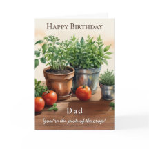 Kräuter und Tomaten Pick of the Crop Vater Birthda