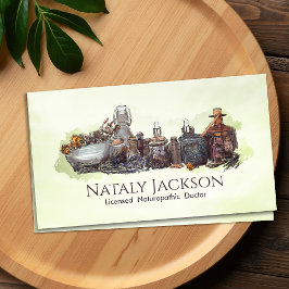 Kräuter und Zeichnend Zinkturen Visitenkarte