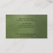 Kräuter und Zeichnend Zinkturen Visitenkarte (Rückseite)