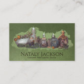 Kräuter und Zeichnend Zinkturen Visitenkarte (Vorderseite)